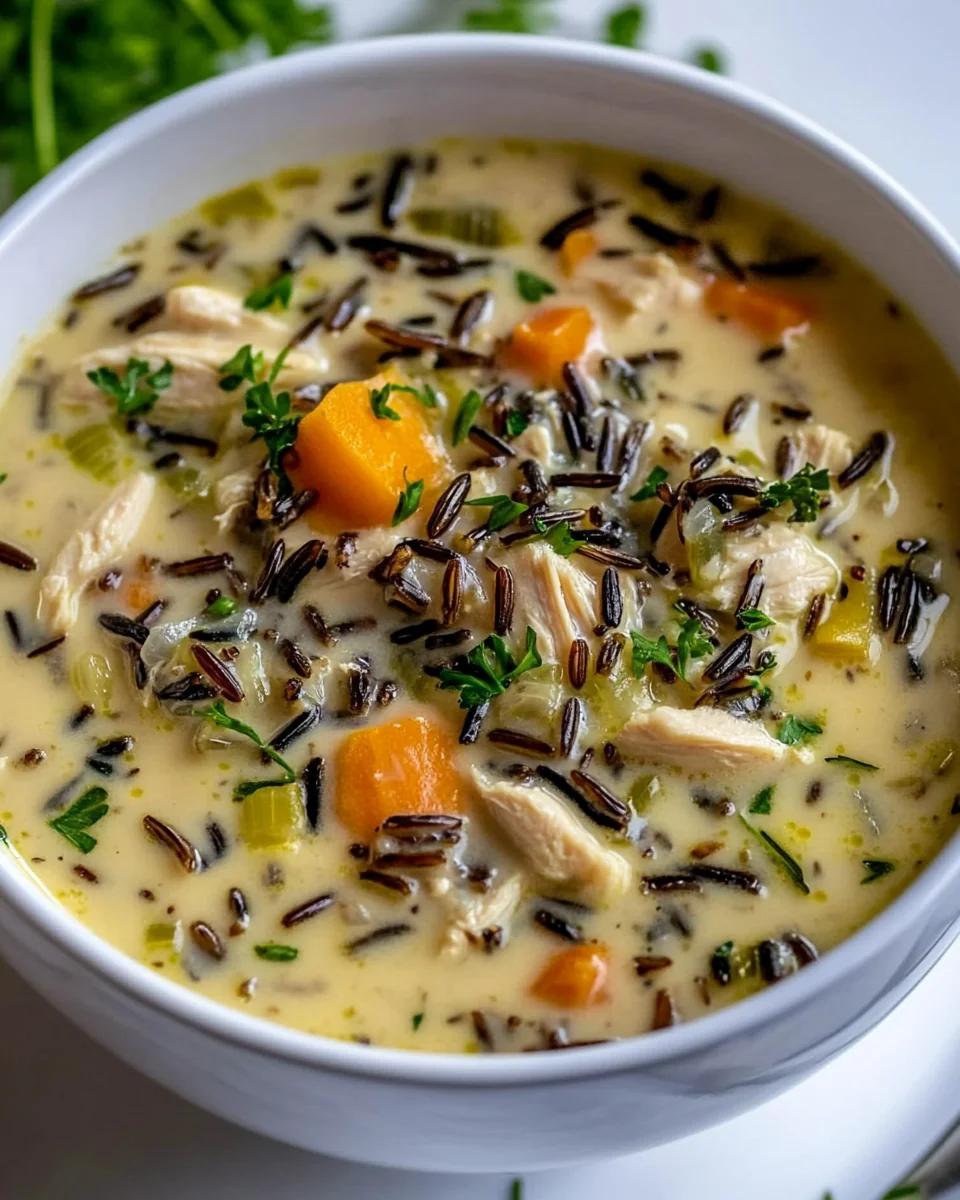 Classic Homemade Chicken Wild Rice Soup - additional image