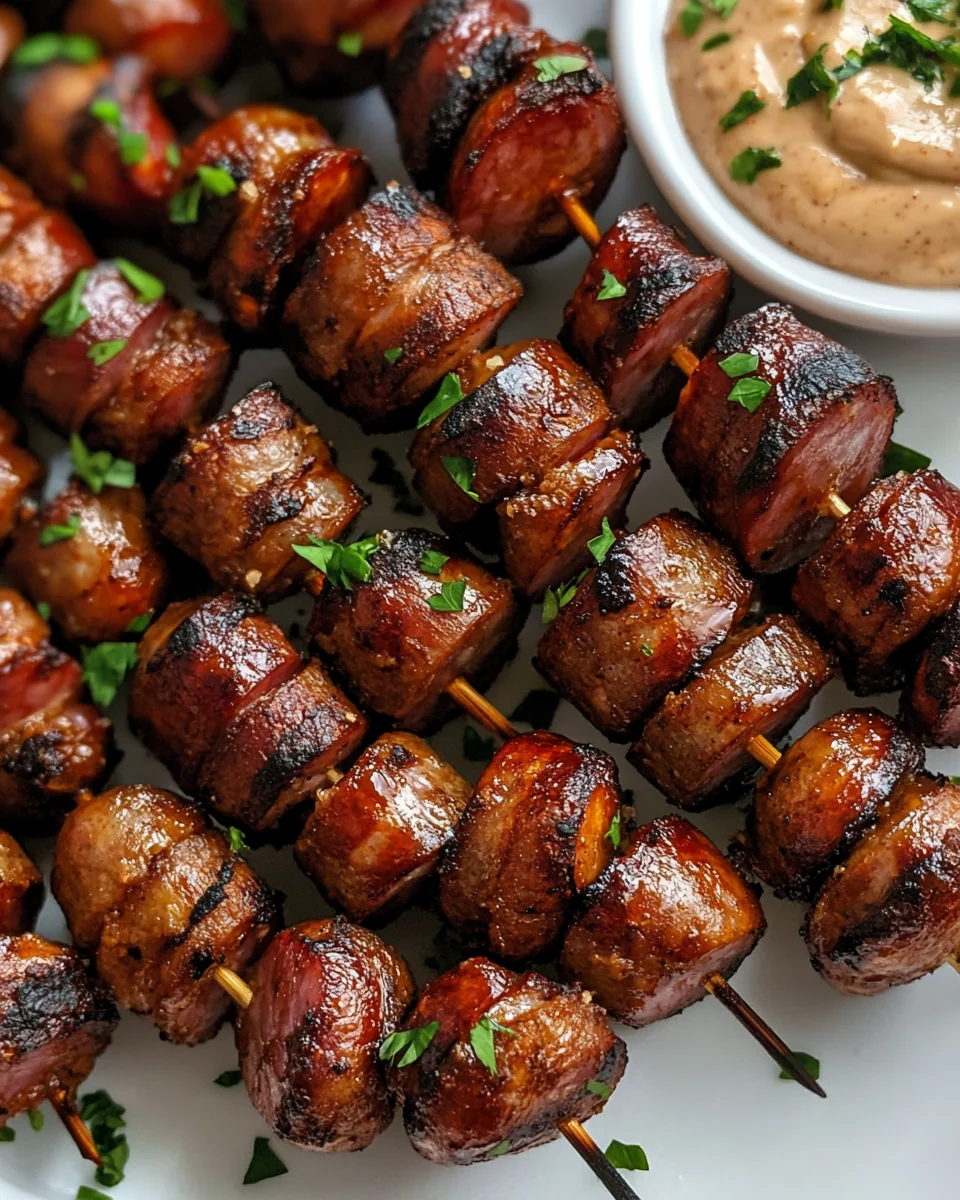 Savory Chipotle Aioli Hasselback Kielbasa Bites - additional image
