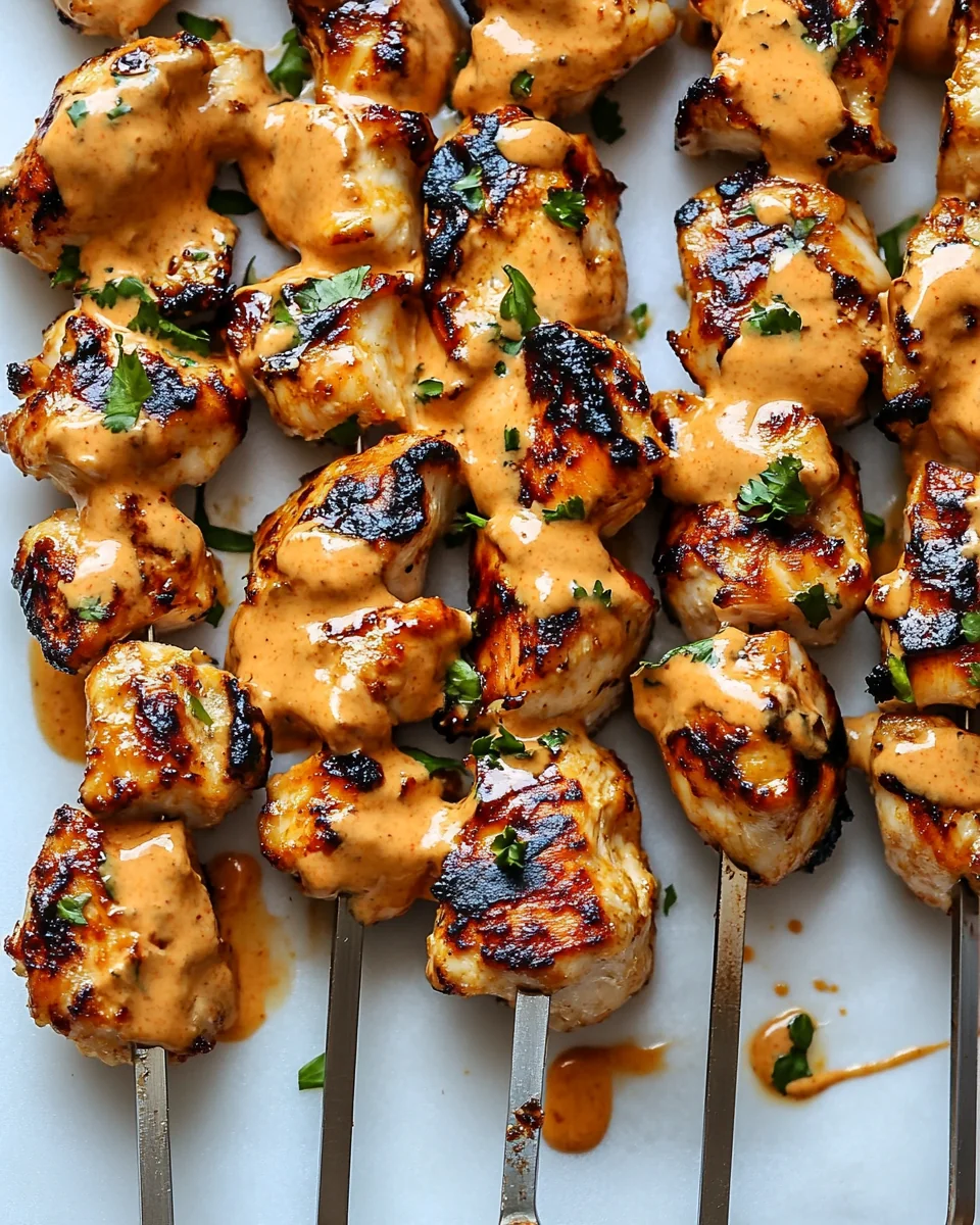 Delicious Chipotle Bang Bang Chicken Skewers - additional image