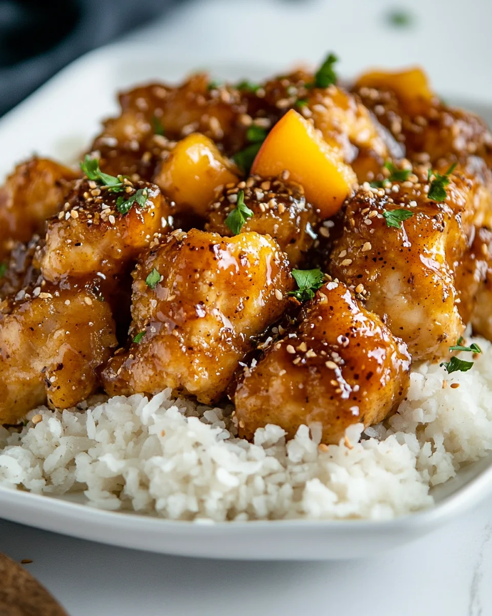 Savory Coconut Peach Chicken Recipe - additional image