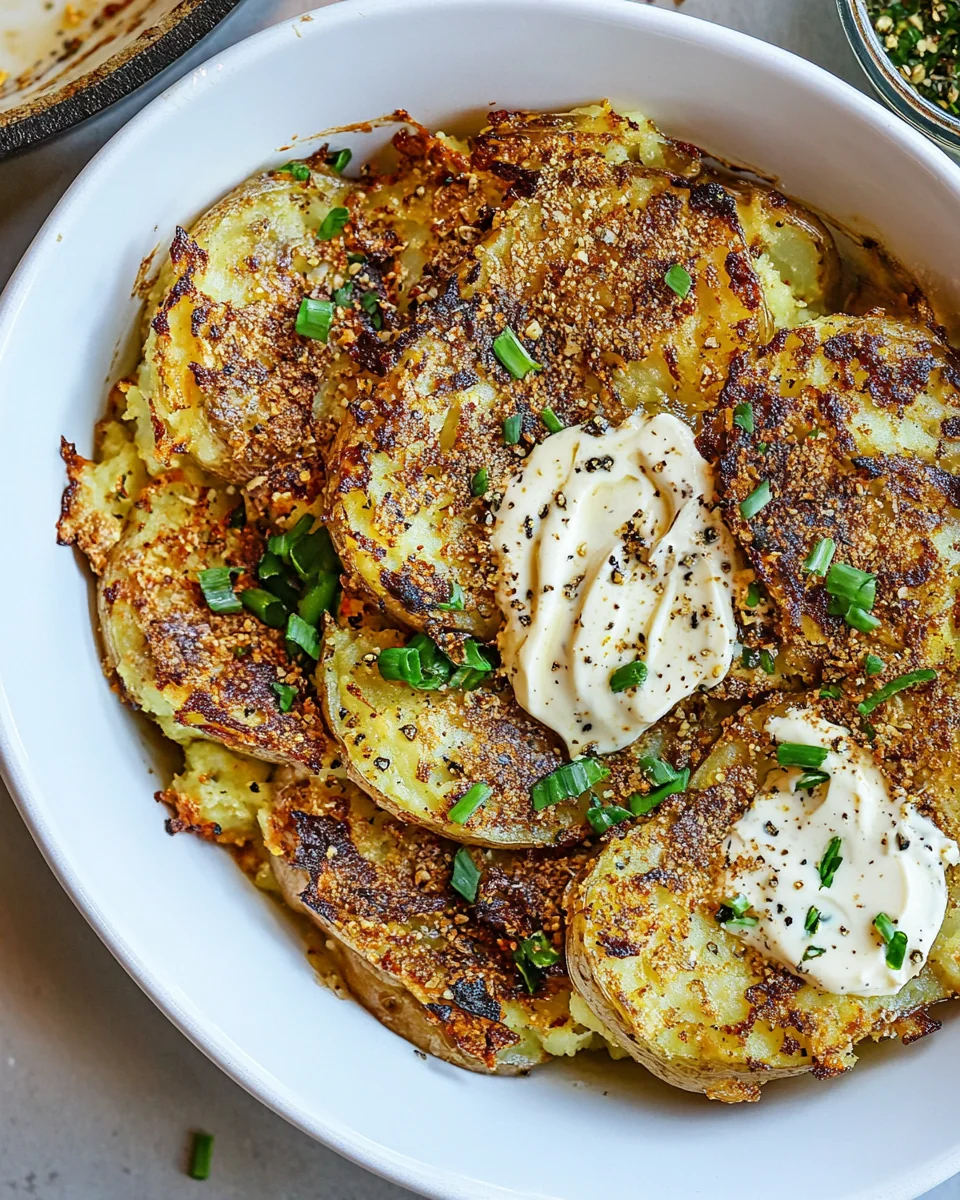 Savory Cowboy Butter Smashed Potatoes - additional image
