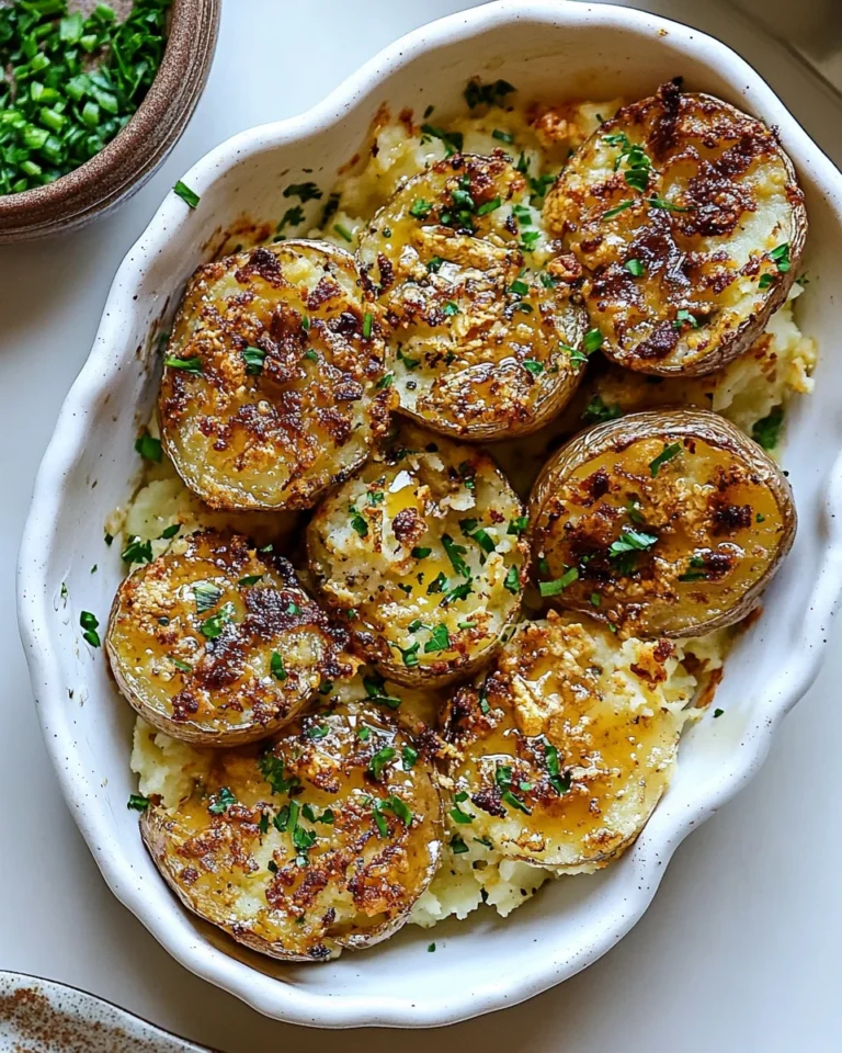 Savory Cowboy Butter Smashed Potatoes