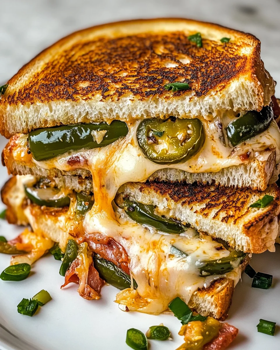 Savory Cowboy Jalapeño Popper Grilled Cheese Sandwich - additional image