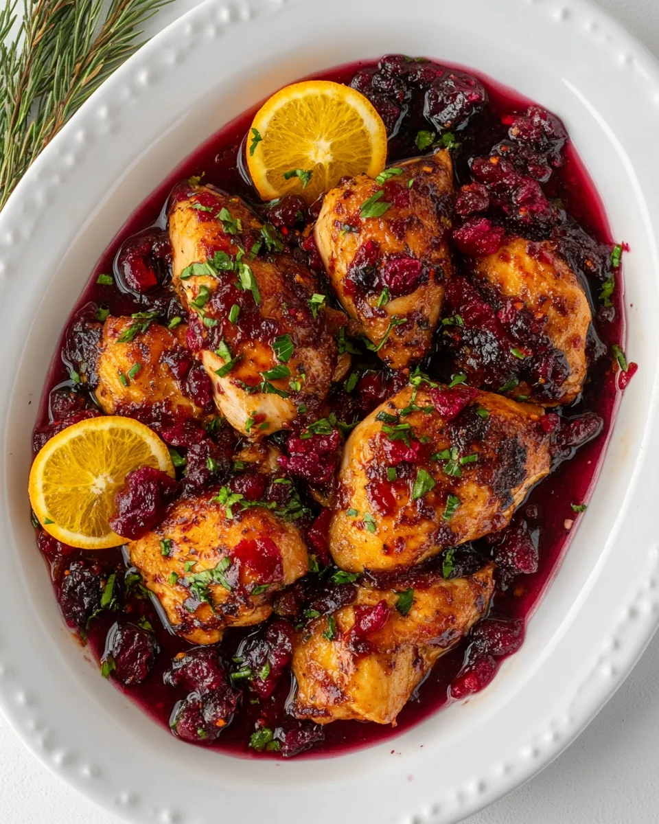 Cranberry Orange Glazed Chicken Recipe