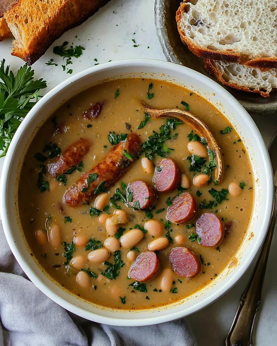 Creamy Bean Soup With Savory Kielbasa - additional image