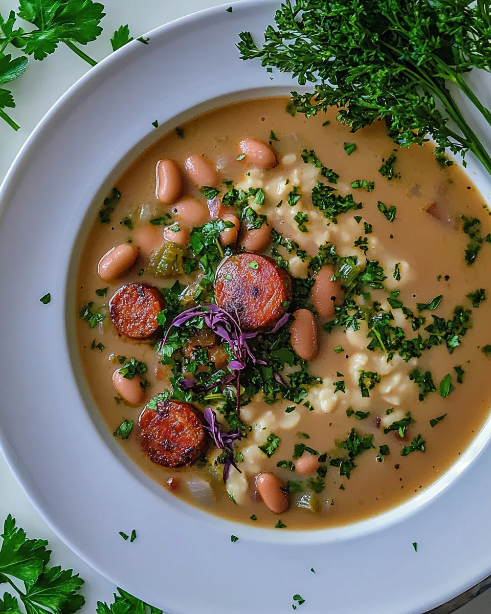 Creamy Bean Soup With Savory Kielbasa - additional image