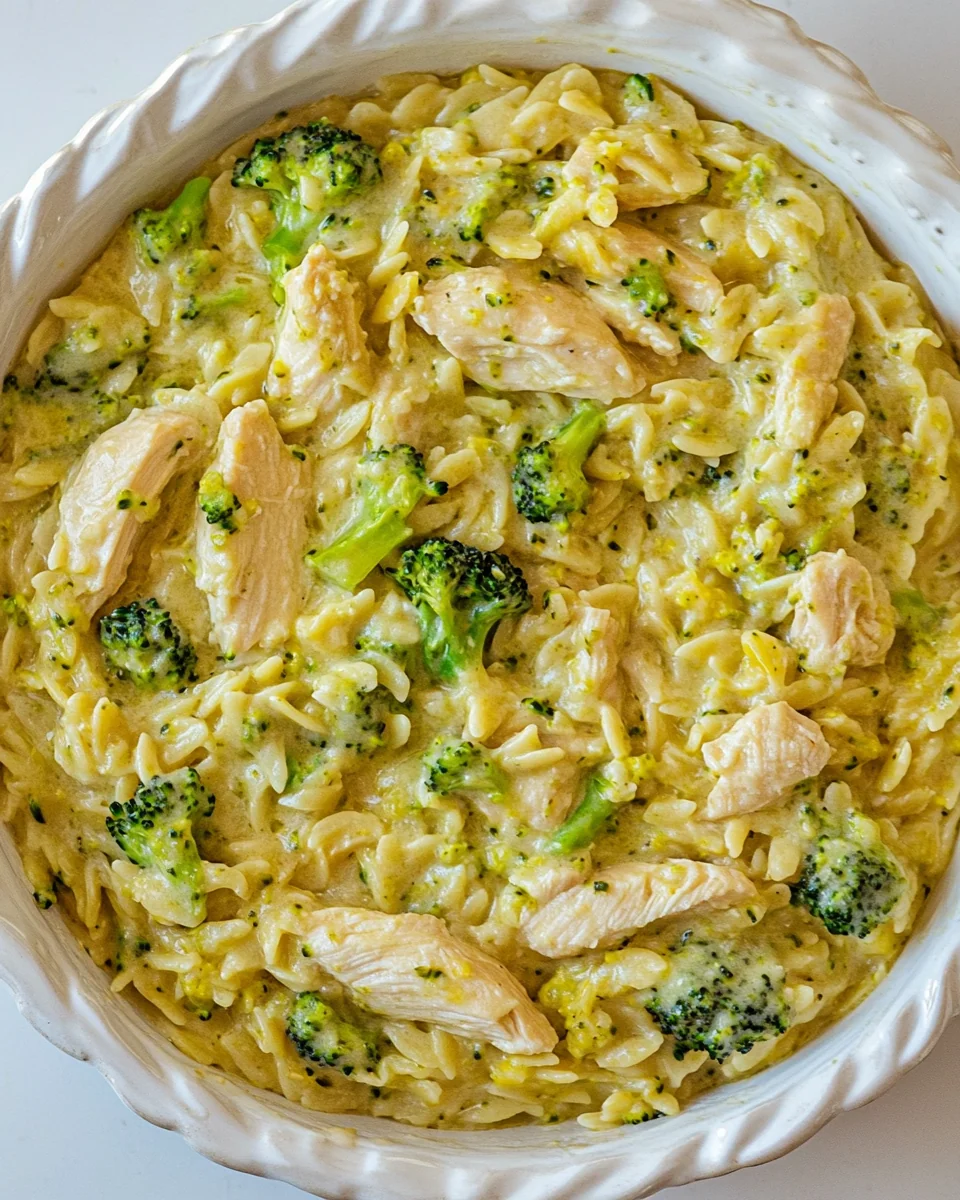 Creamy Chicken and Broccoli Orzo Casserole Delight - additional image