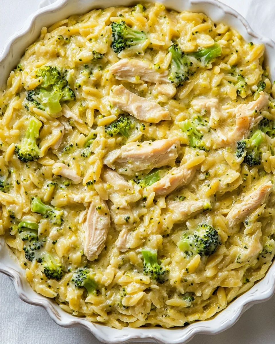 Creamy Chicken and Broccoli Orzo Casserole Delight - additional image