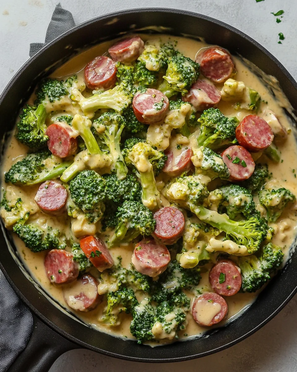 Creamy Broccoli Kielbasa Skillet Delight - additional image