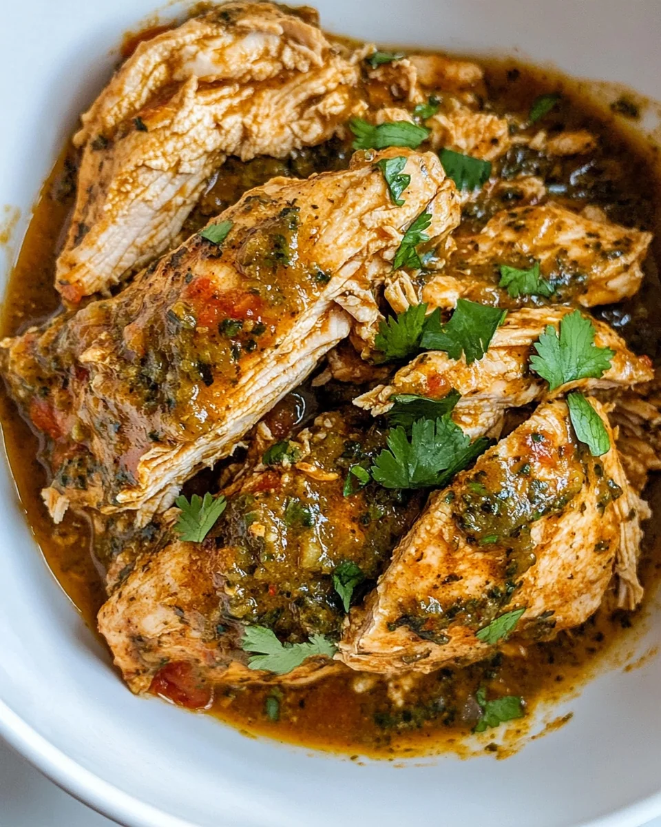 Simple Crockpot Salsa Verde Chicken Recipe - additional image