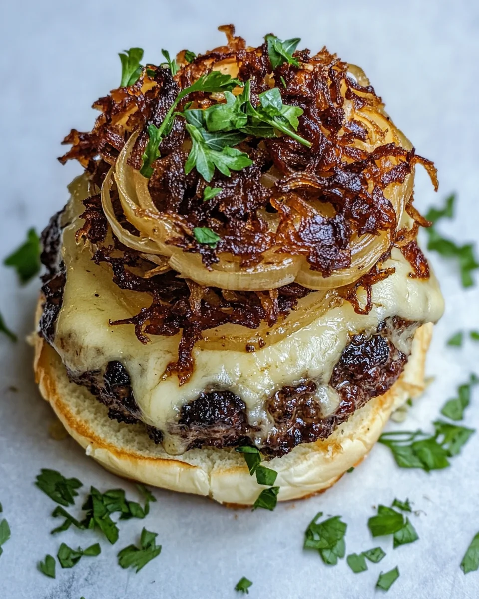 Savory Deconstructed French Onion Burger Recipe - additional image