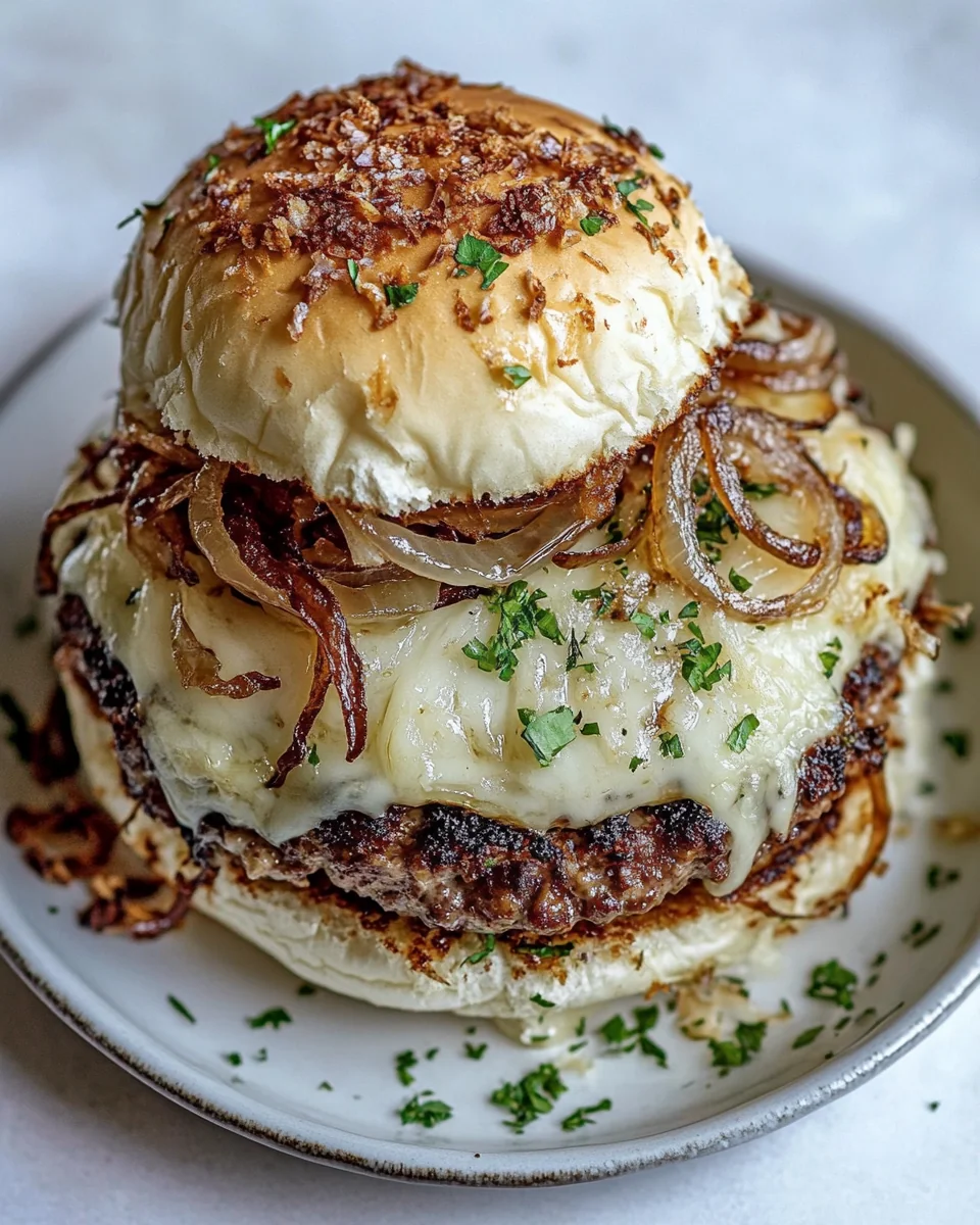 Savory Deconstructed French Onion Burger Recipe - additional image