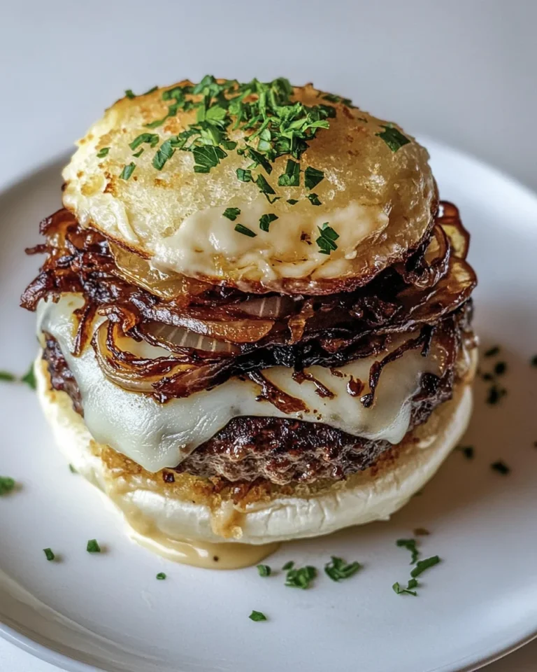 Savory Deconstructed French Onion Burger Recipe