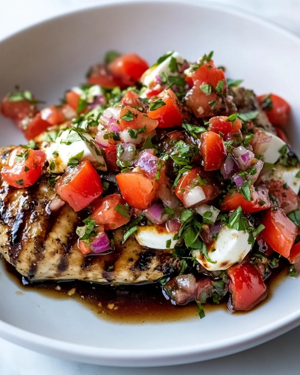 Perfect Balsamic Chicken With Fresh Caprese Salsa - additional image