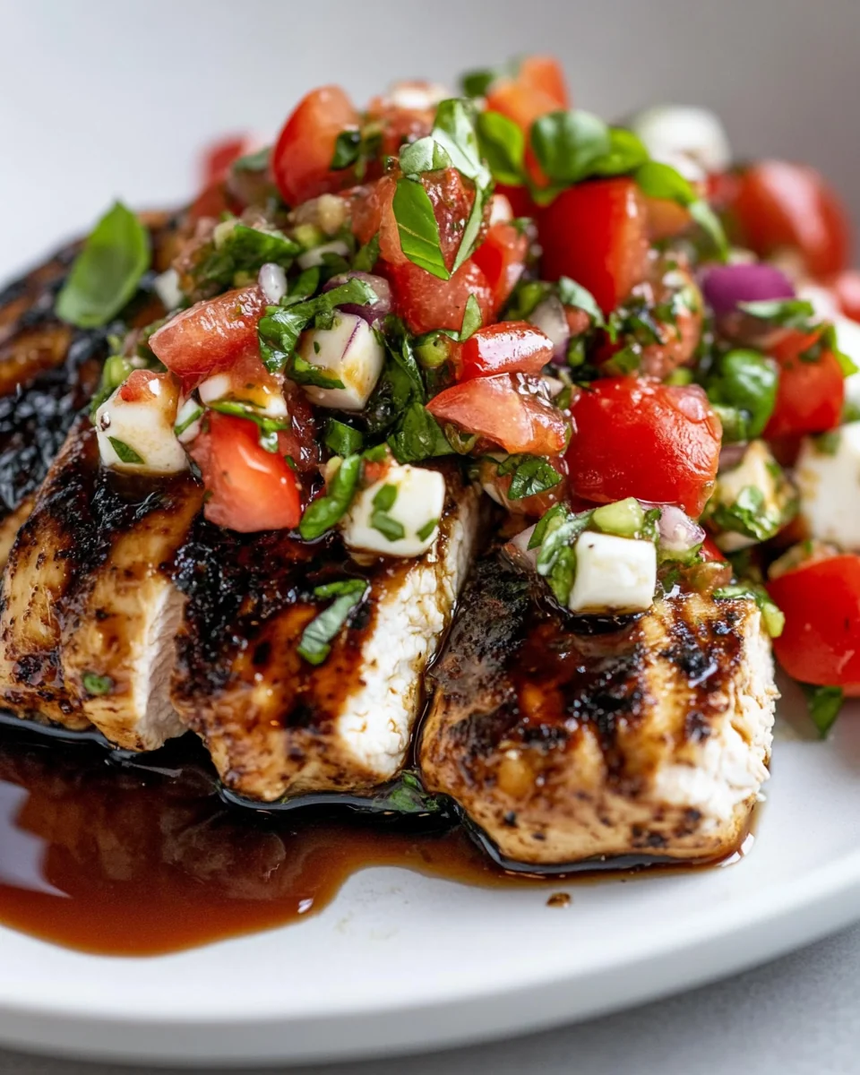 Perfect Balsamic Chicken With Fresh Caprese Salsa - additional image