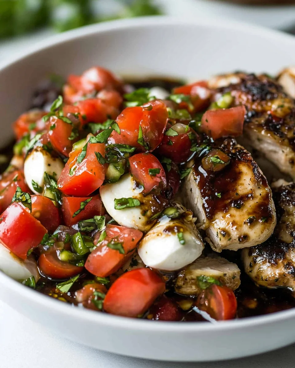 Perfect Balsamic Chicken With Fresh Caprese Salsa - additional image