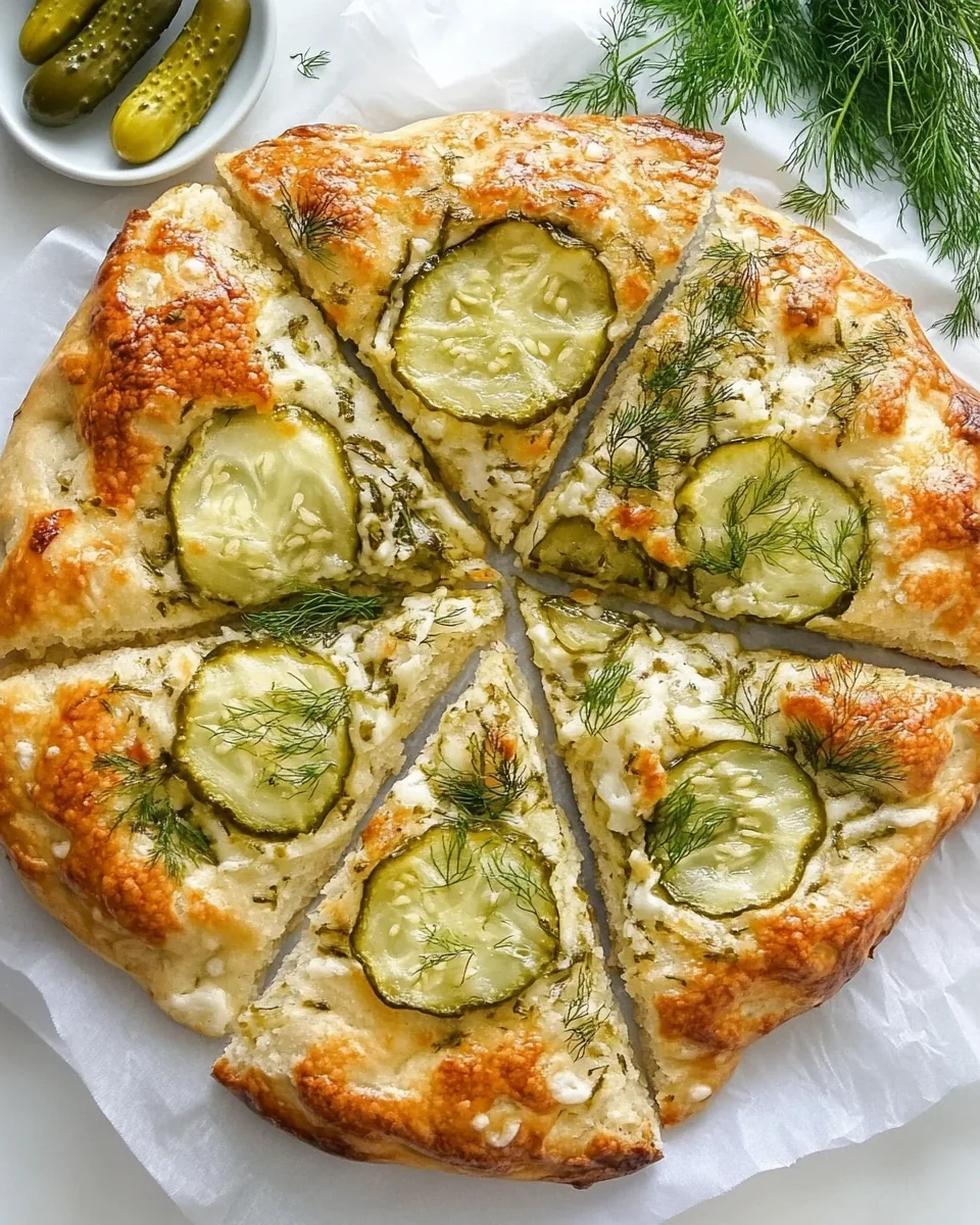 Delicious Homemade Dill Pickle Focaccia Bread - additional image