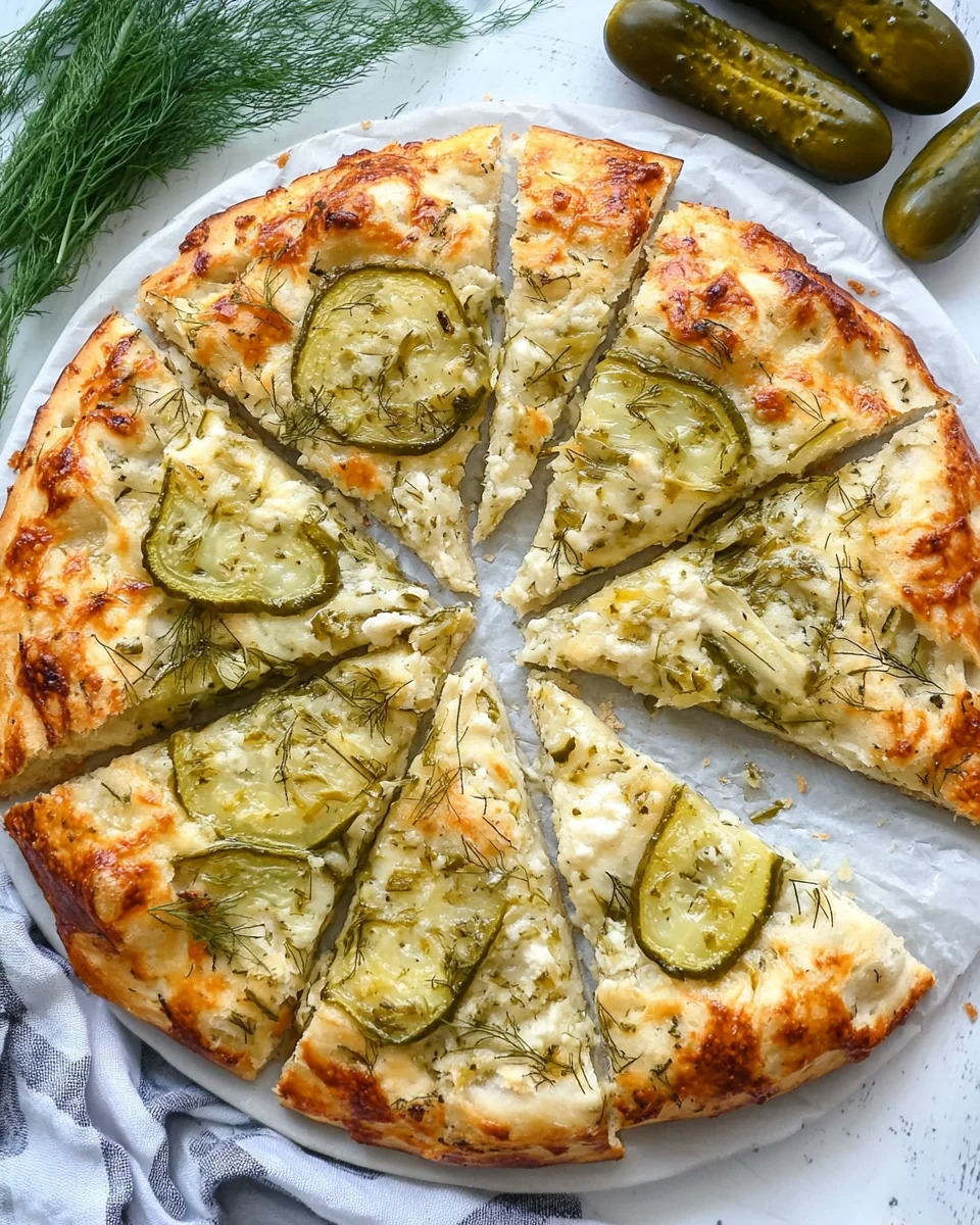 Delicious Homemade Dill Pickle Focaccia Bread - additional image