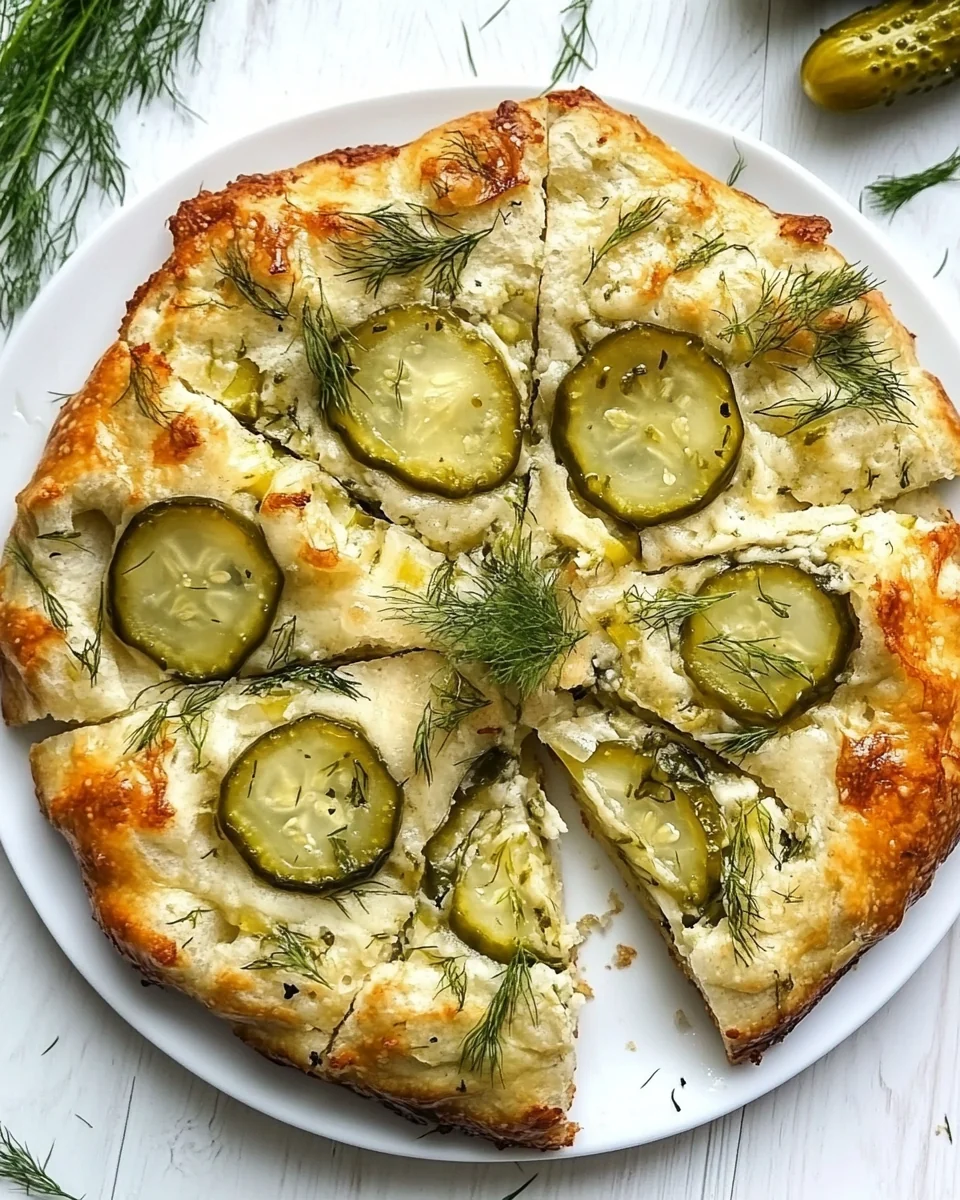 Delicious Homemade Dill Pickle Focaccia Bread