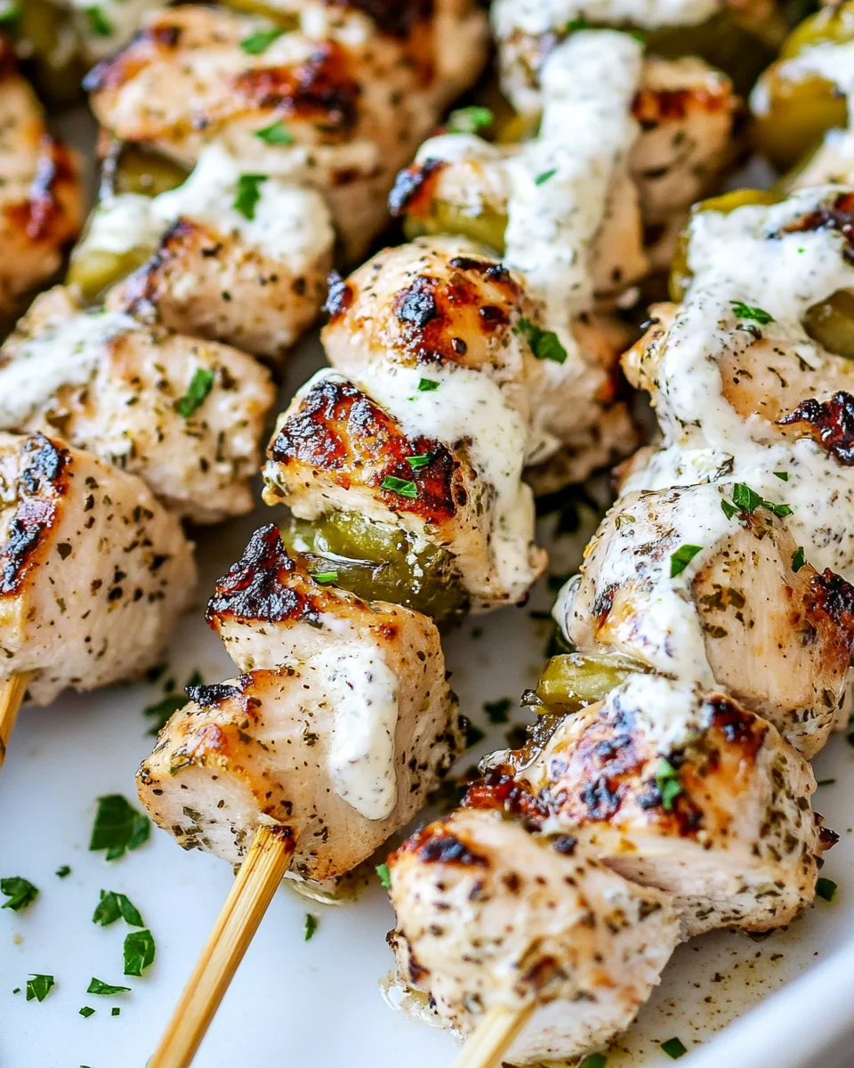 Savory Dill Pickle Ranch Chicken Skewers - additional image