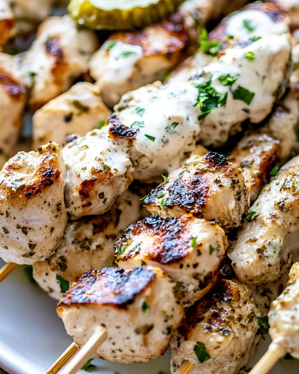Savory Dill Pickle Ranch Chicken Skewers - additional image
