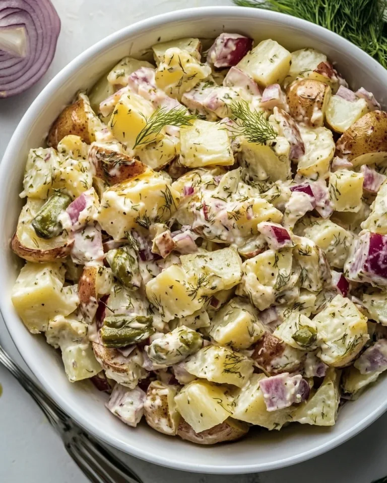 Fresh Dill Pickle Roasted Potato Salad