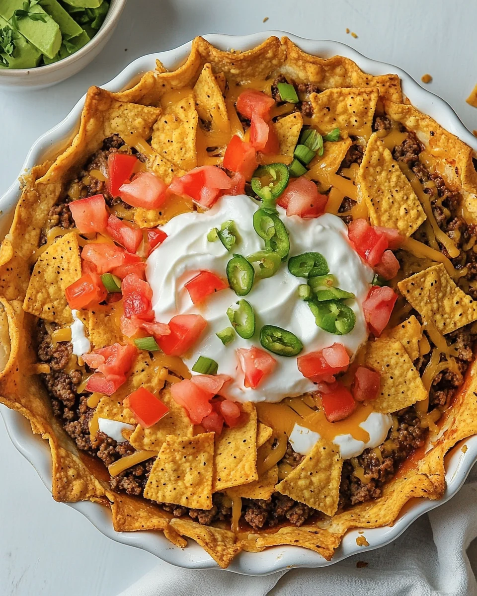 Savory Homemade Dorito Taco Pie - additional image