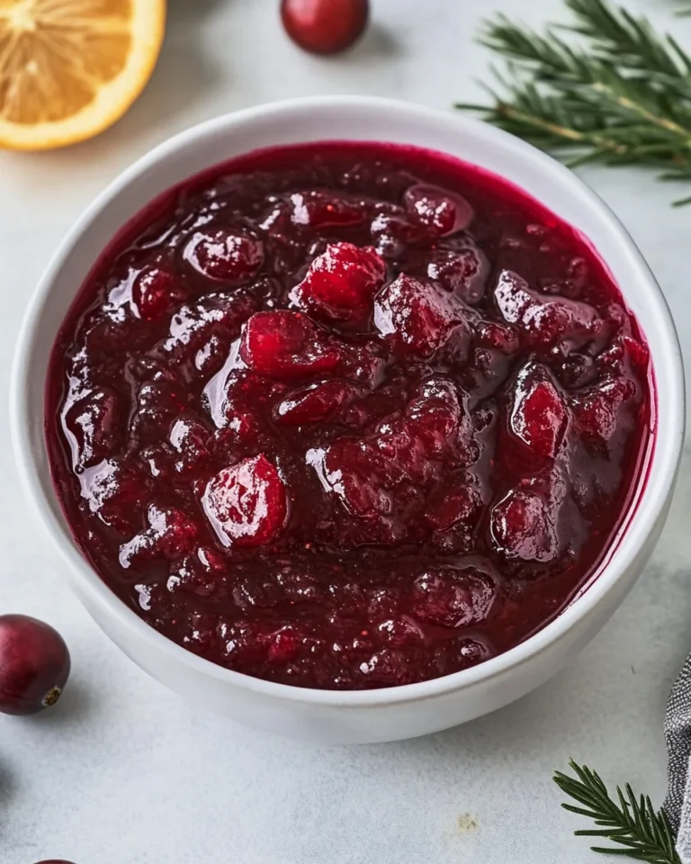 Simple Homemade Cranberry Sauce