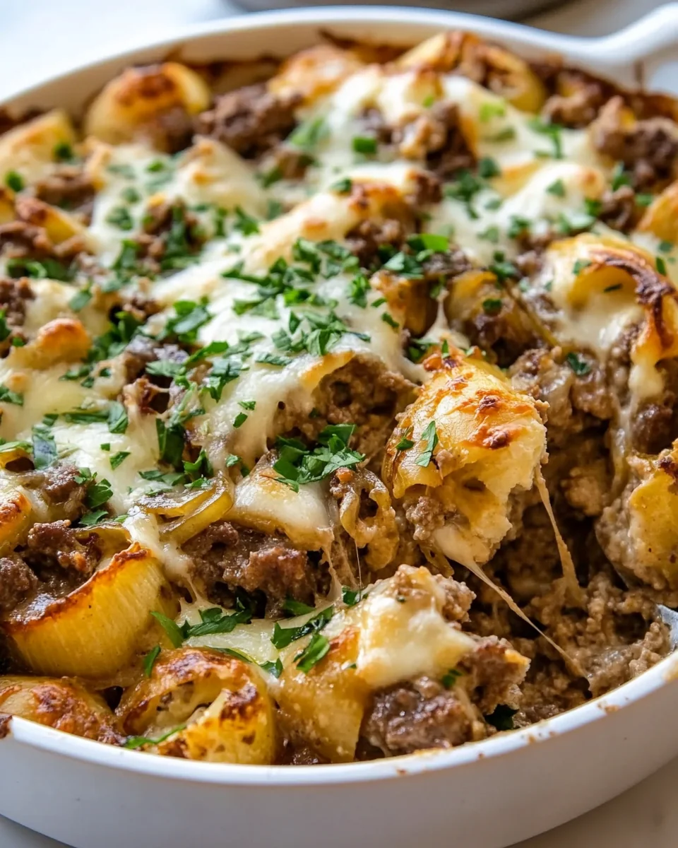 Homemade French Onion Beef Casserole Delight - additional image