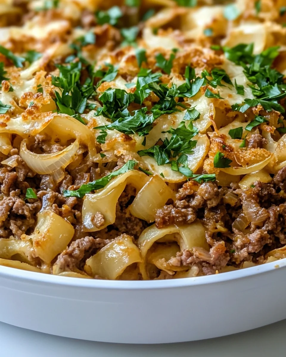 Homemade French Onion Beef Casserole Delight - additional image