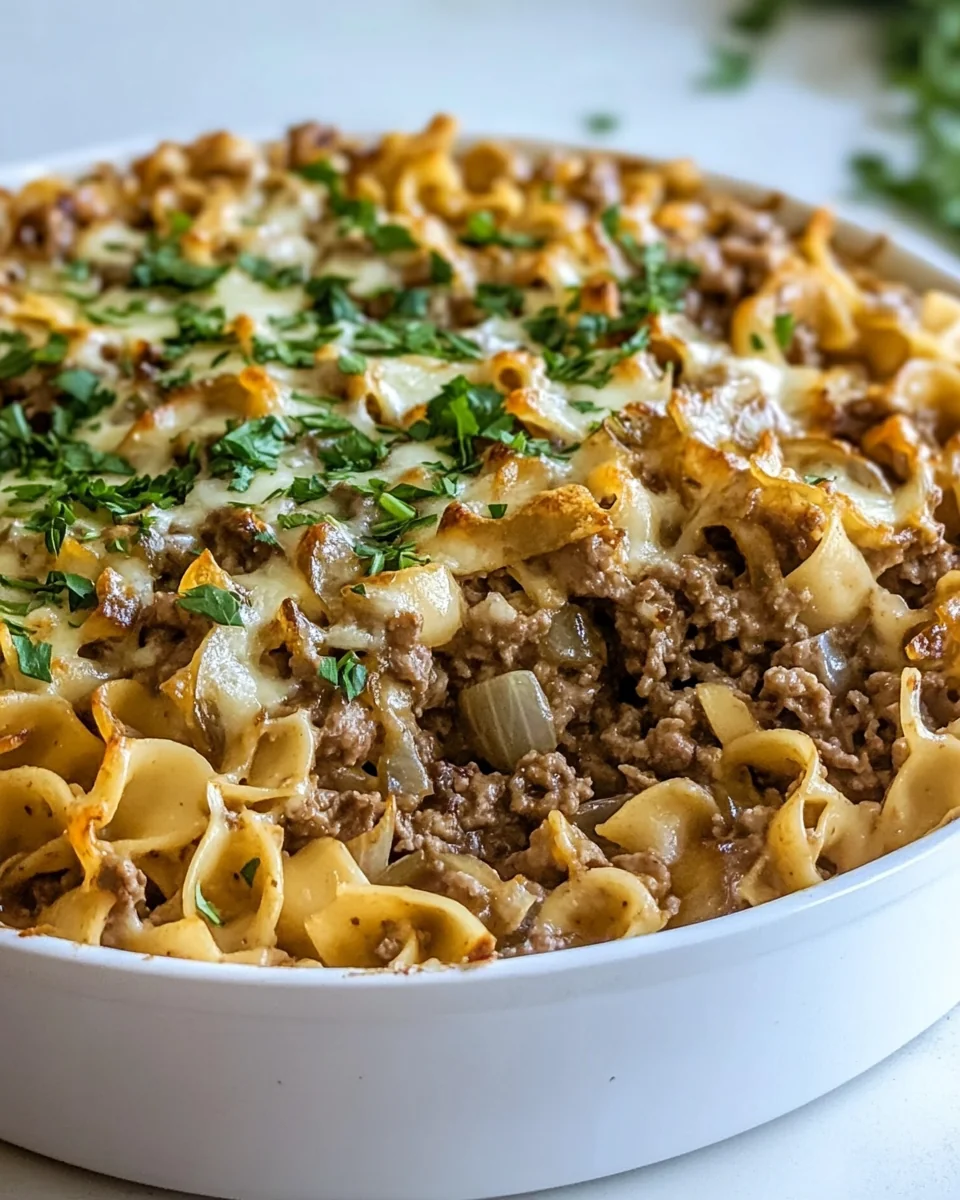 Homemade French Onion Beef Casserole Delight - additional image