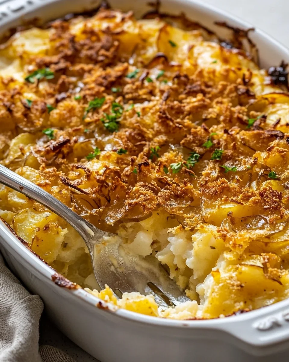 Classic French Onion Funeral Potatoes Recipe - additional image