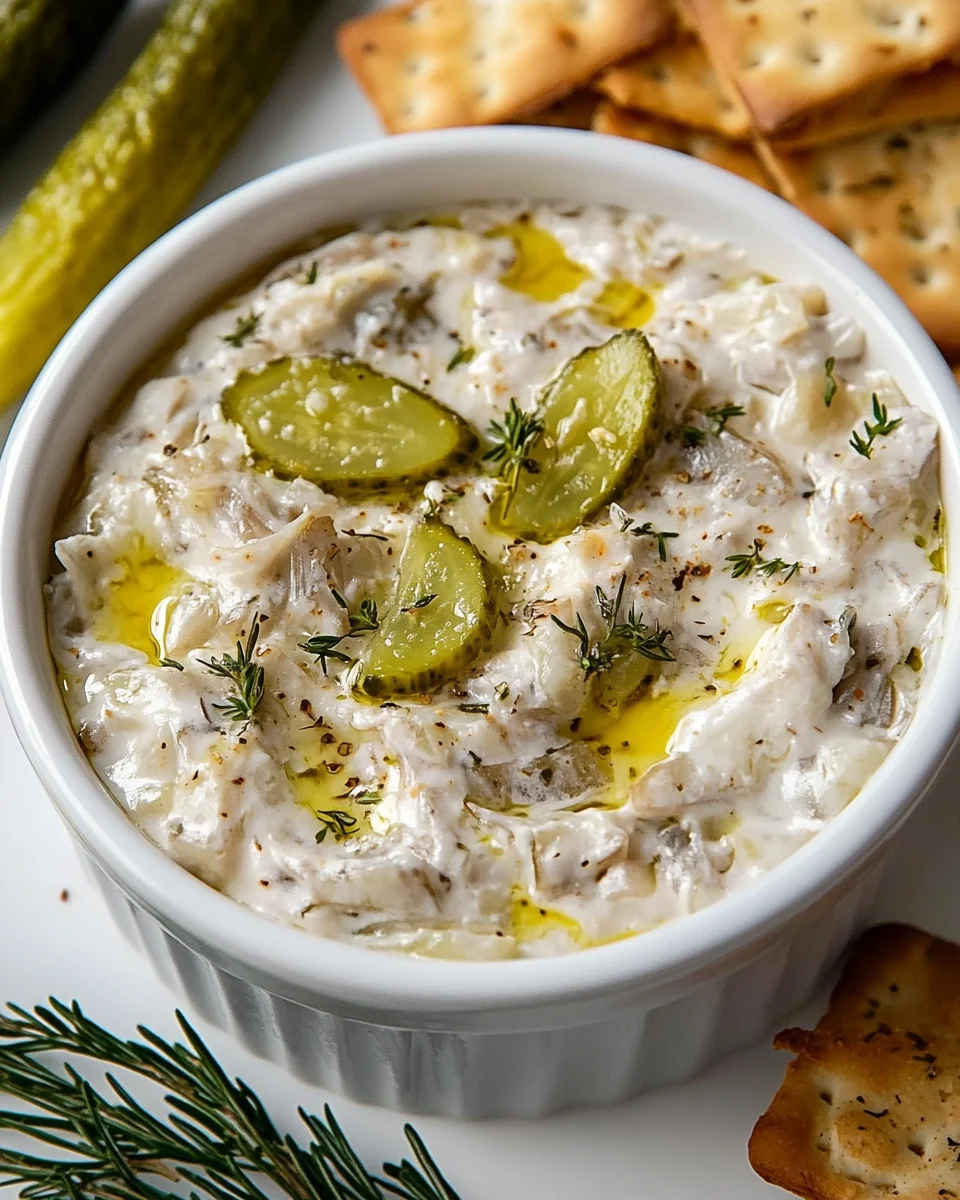 Simple French Onion Pickle Dip - additional image