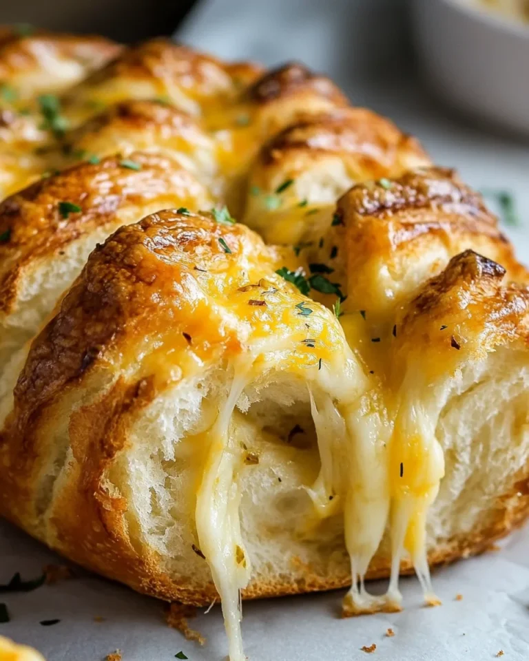 Homemade Cheesy Garlic Pull Apart Bread
