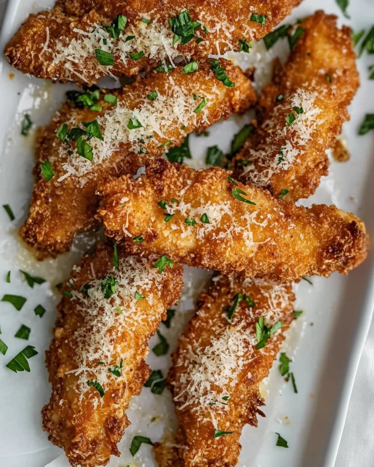 Crispy Garlic Parmesan Chicken Tenders