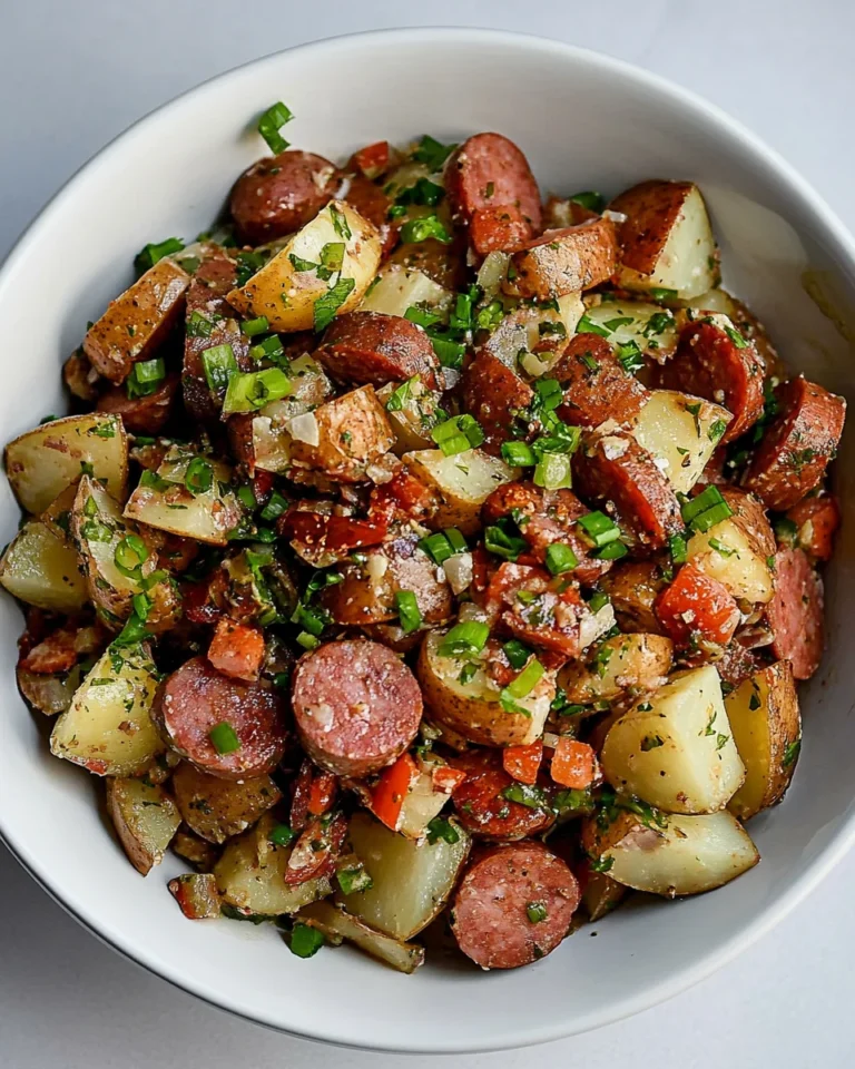 Simple German Potato Salad With Kielbasa