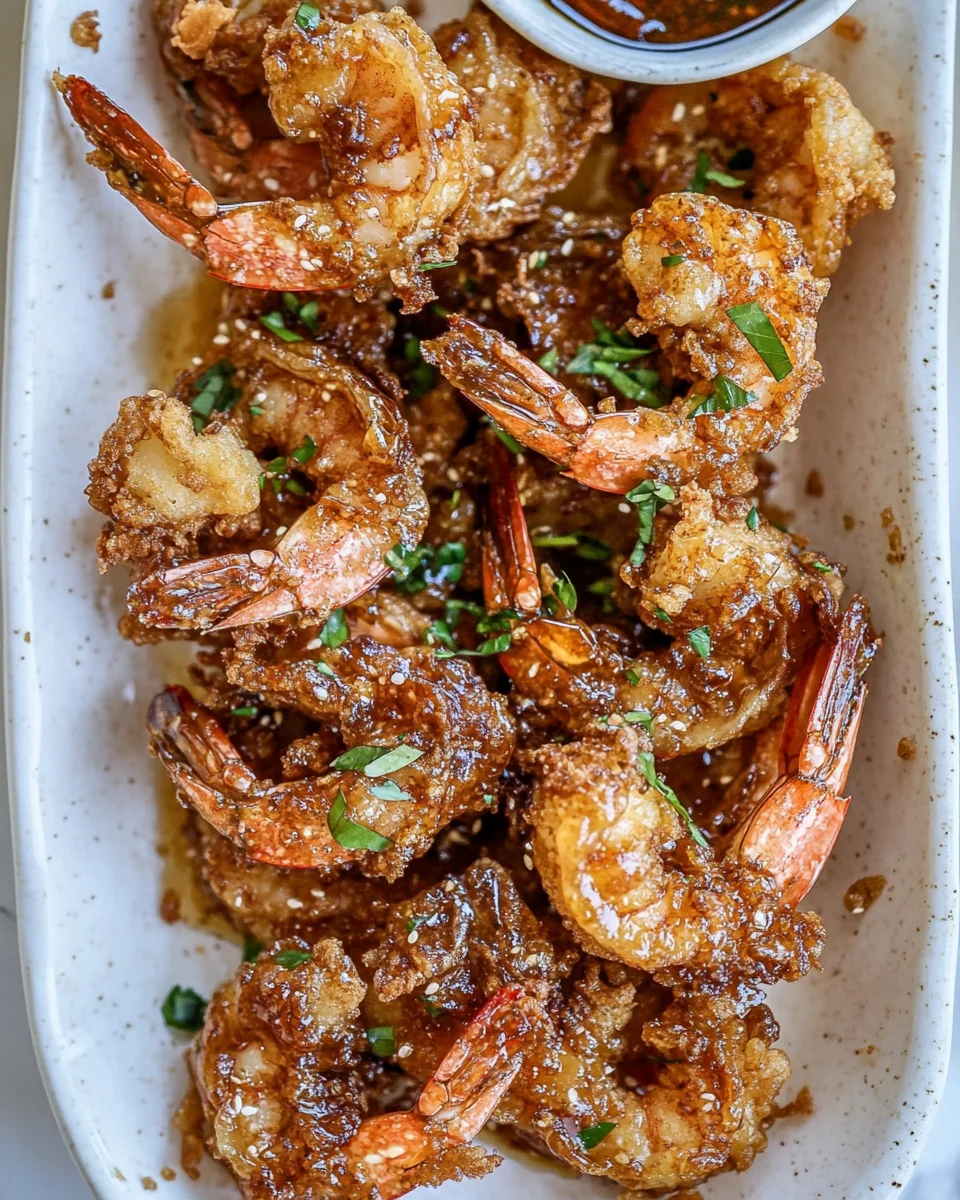 Crispy Hot Honey Fried Shrimp