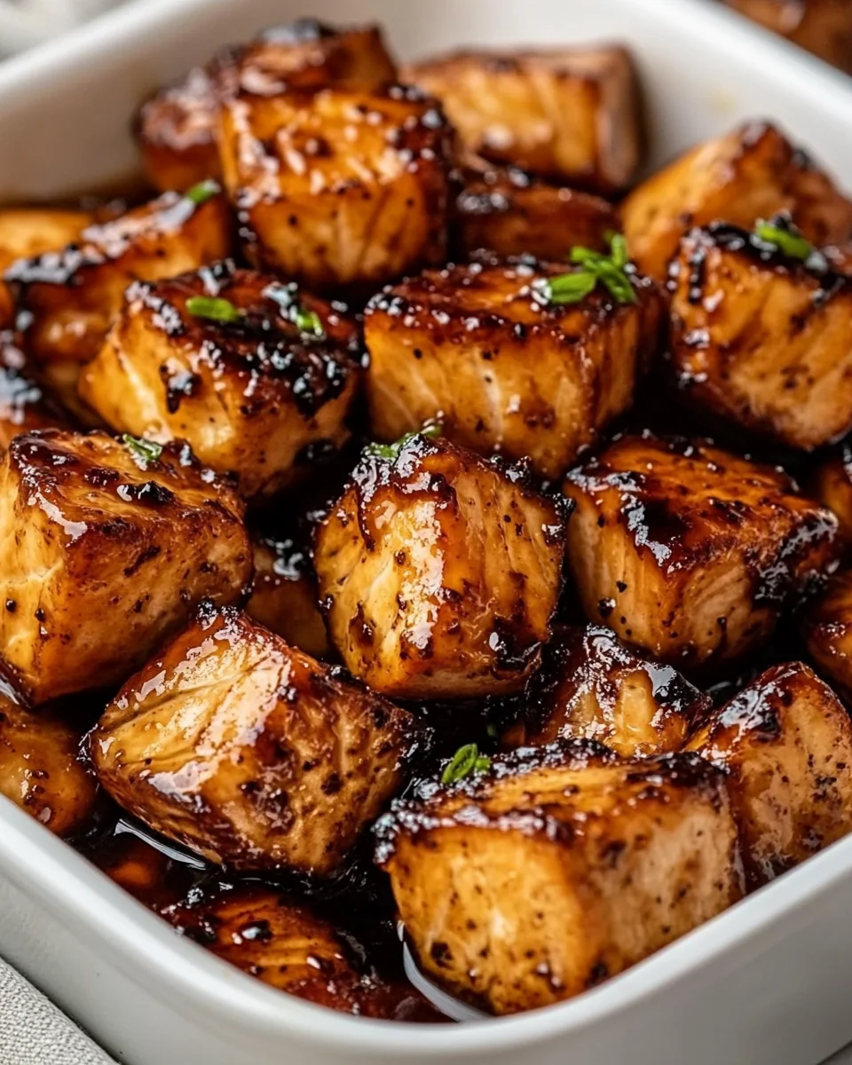 Savory Hot Honey Salmon Bites
