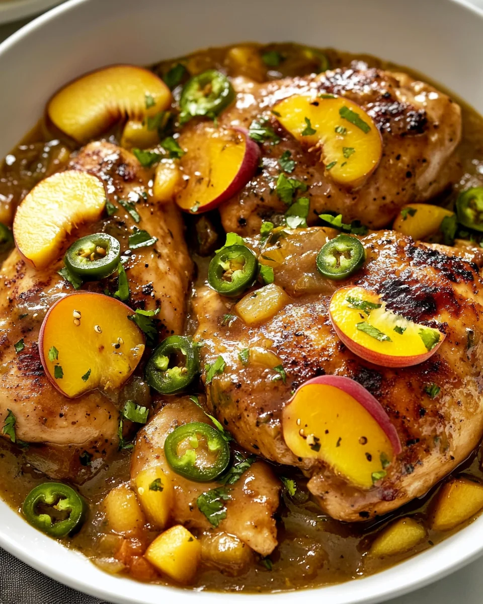 Fresh Jalapeno Peach Chicken Recipe - additional image