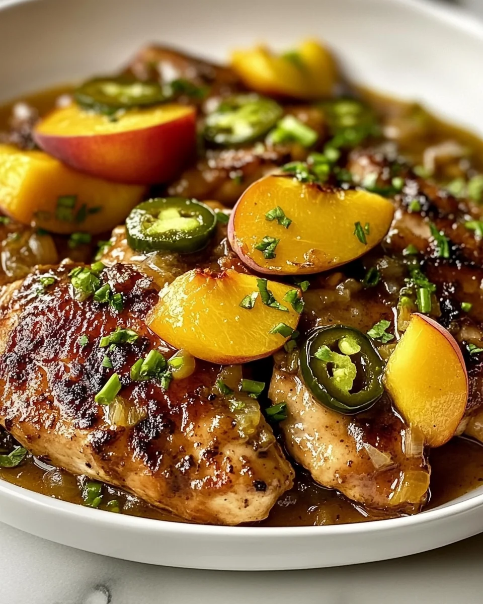 Fresh Jalapeno Peach Chicken Recipe - additional image