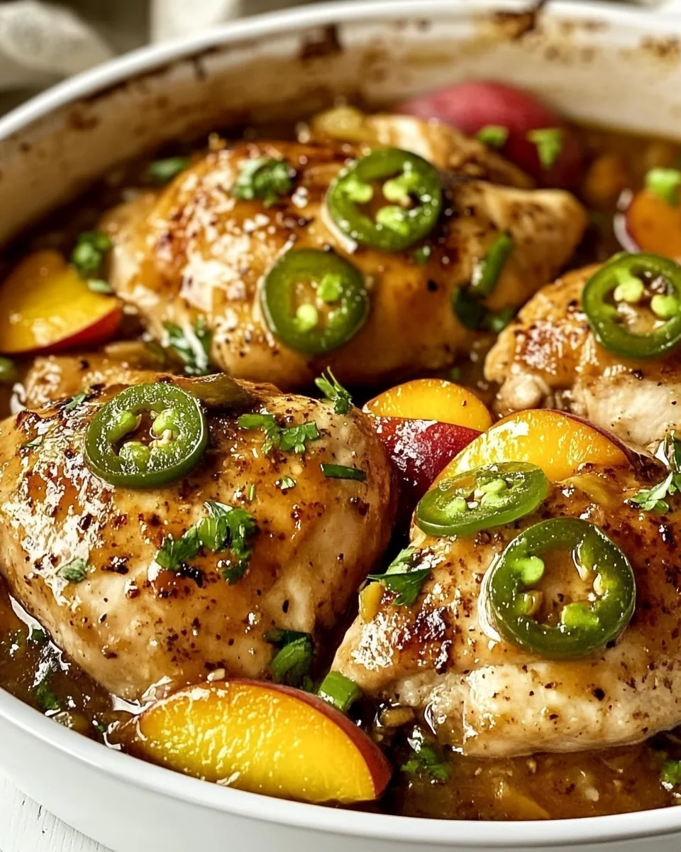 Fresh Jalapeno Peach Chicken Recipe