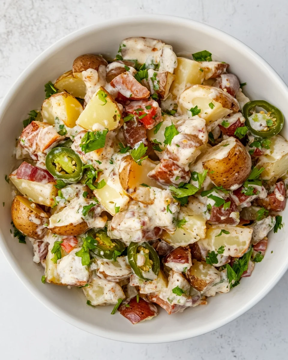 Delicious Jalapeño Popper Roasted Potato Salad