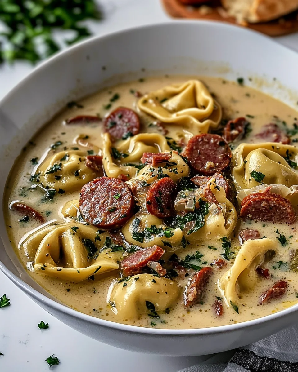 Simple Kielbasa Tortellini Soup for Cozy Nights