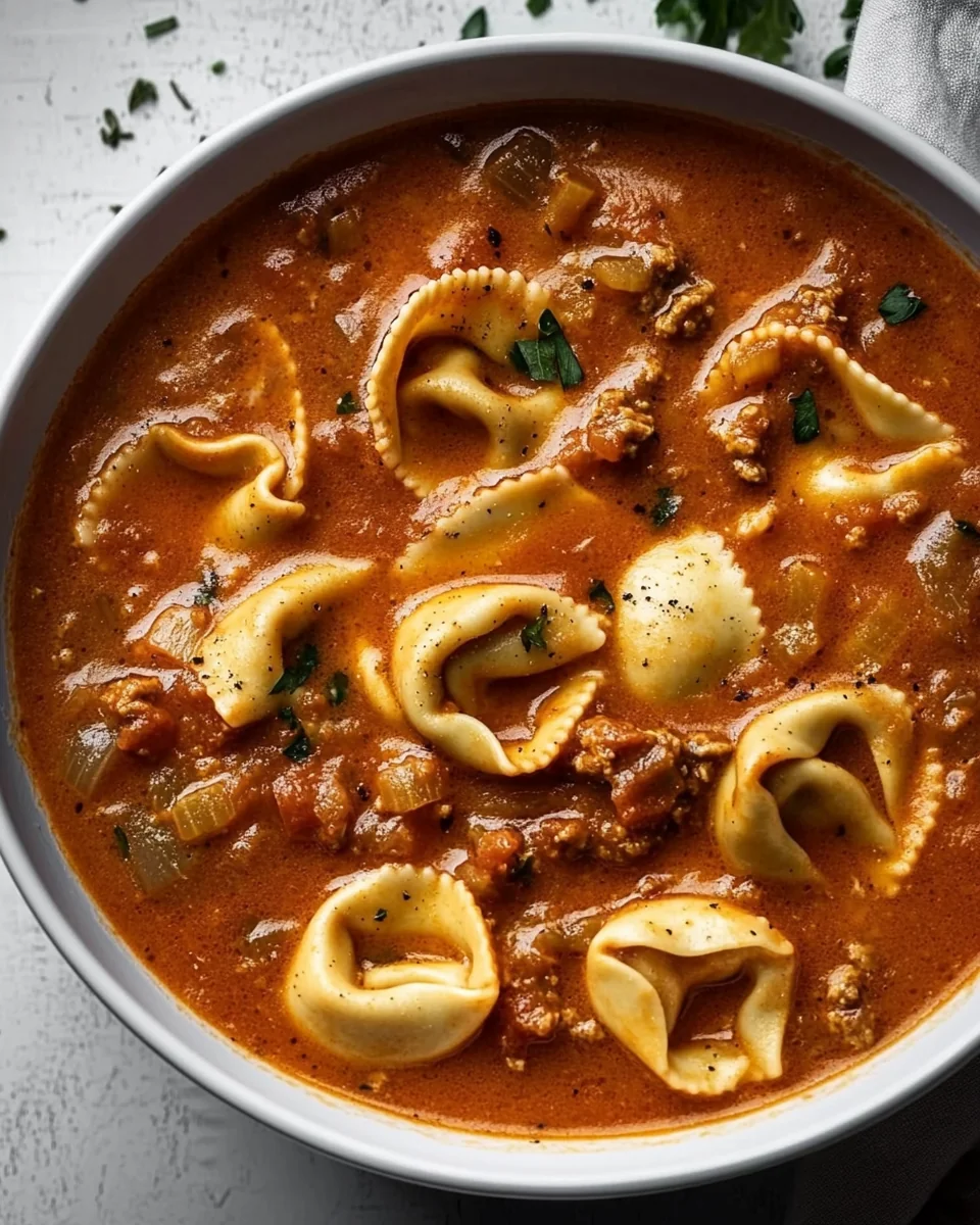 Savory Lasagna Soup with Tortellini for Cozy Nights - additional image
