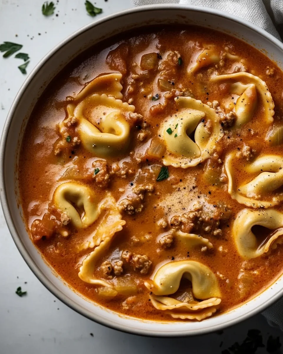 Savory Lasagna Soup with Tortellini for Cozy Nights - additional image