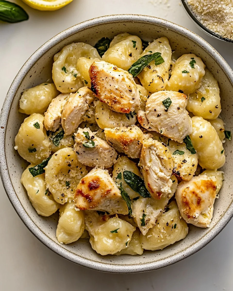Homemade Lemon Gnocchi With Juicy Chicken - additional image