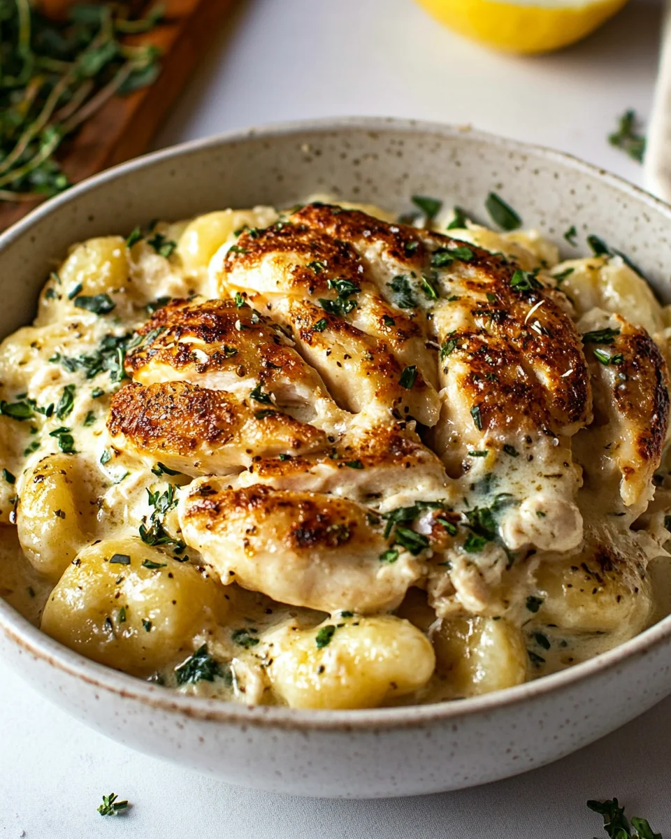 Homemade Lemon Gnocchi With Juicy Chicken - additional image