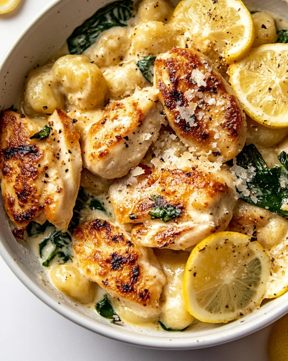 Homemade Lemon Gnocchi With Juicy Chicken - additional image