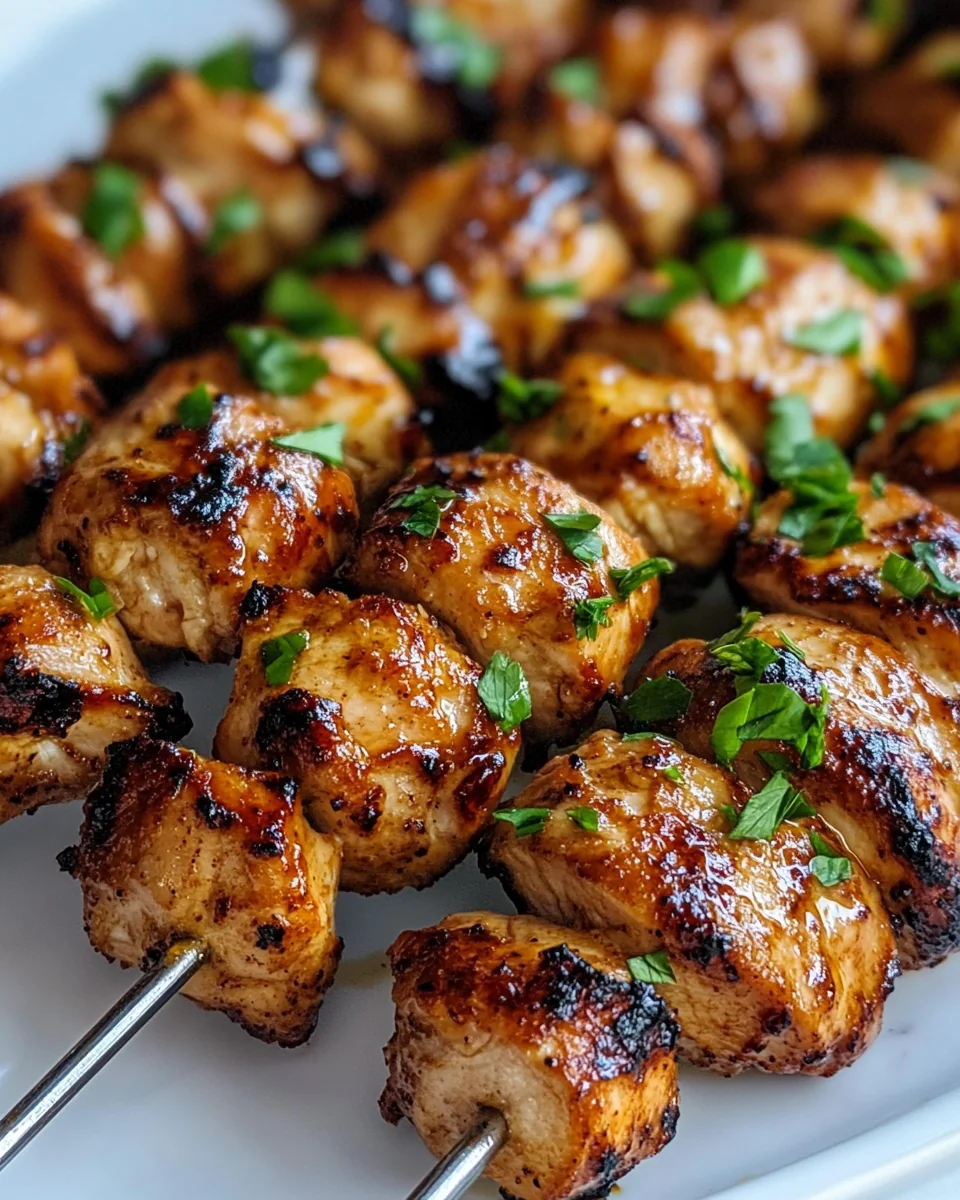 Fresh Lemon Pepper Chicken Skewers