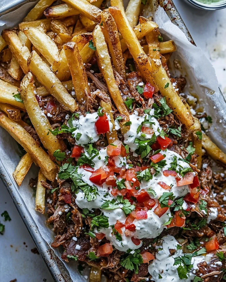Savory Loaded Shredded Beef Birria French Fries - additional image